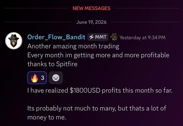 Order_Flow_Bandit monthly profit message
